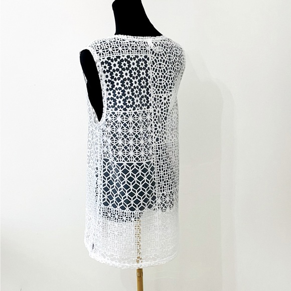 NWOT White RVCA Beach Cover-up XS - Picture 2 of 8